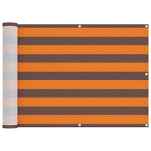 Balkon Scherm Oranje en Bruin 75 x 200 cm PU gecoat oxford alu
