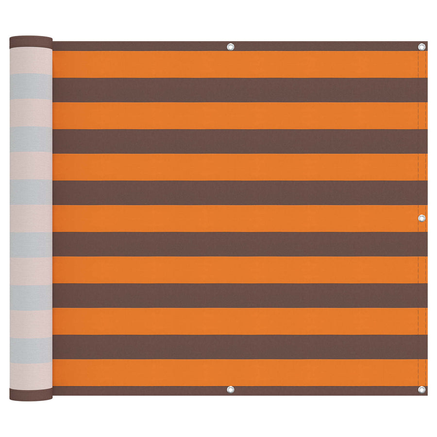 Balkon Scherm Oranje en Bruin 100 x 200 cm Oxford Stof