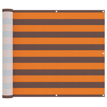 Balkon Scherm Oranje en Bruin 100 x 500 cm Oxford Stof
