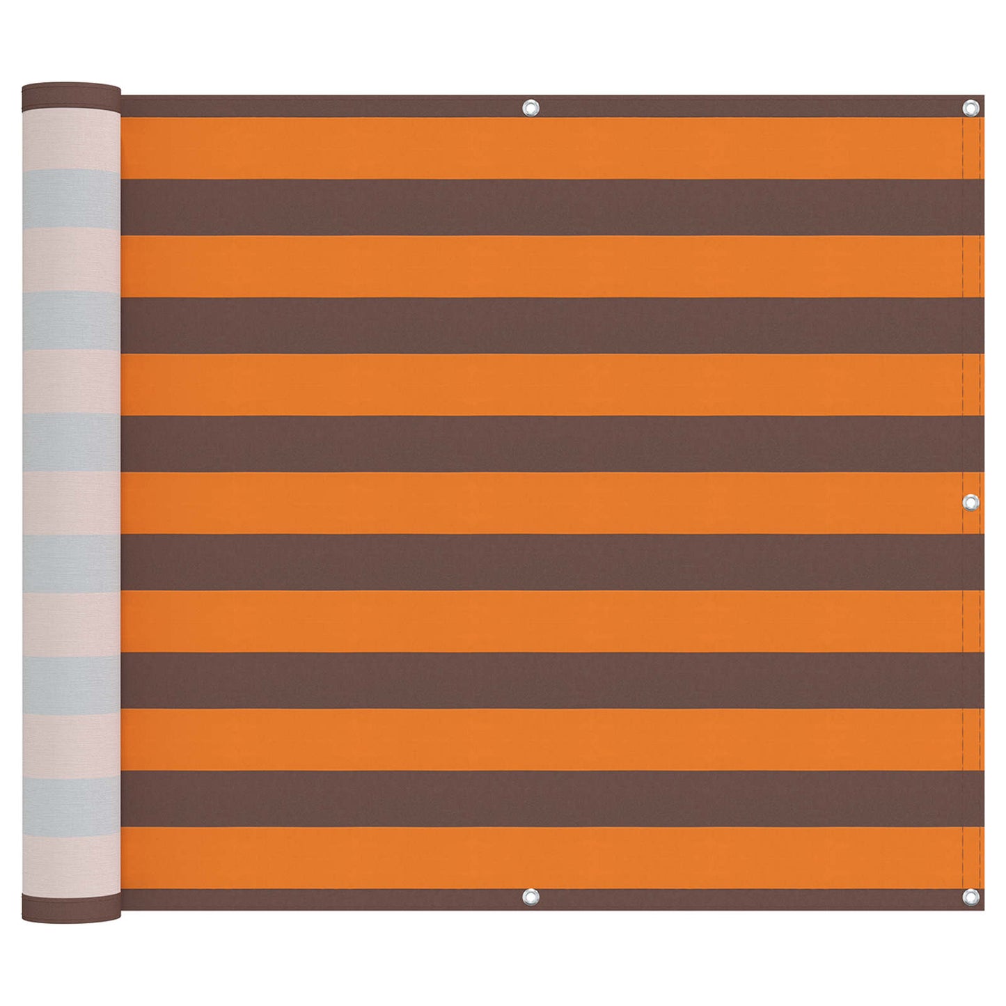 Balkon Scherm Oranje en Bruin 100 x 800 cm Oxford Stof