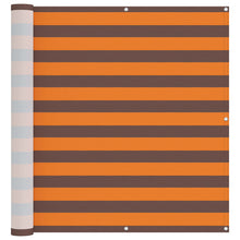 Balkon Scherm Oranje en Bruin 110 x 800 cm Oxford Stof