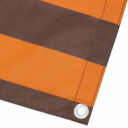 Balkon Scherm Oranje en Bruin 120 x 200 cm PU gecoat oxford alu