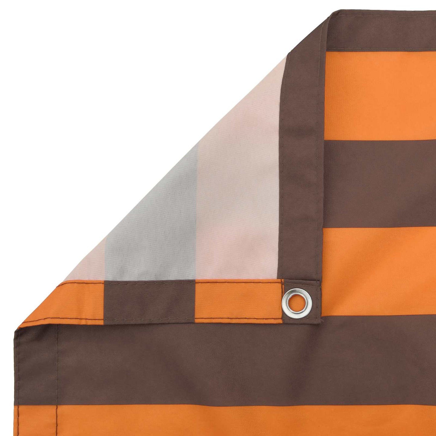 Balkon Scherm Oranje en Bruin 120 x 200 cm PU gecoat oxford alu
