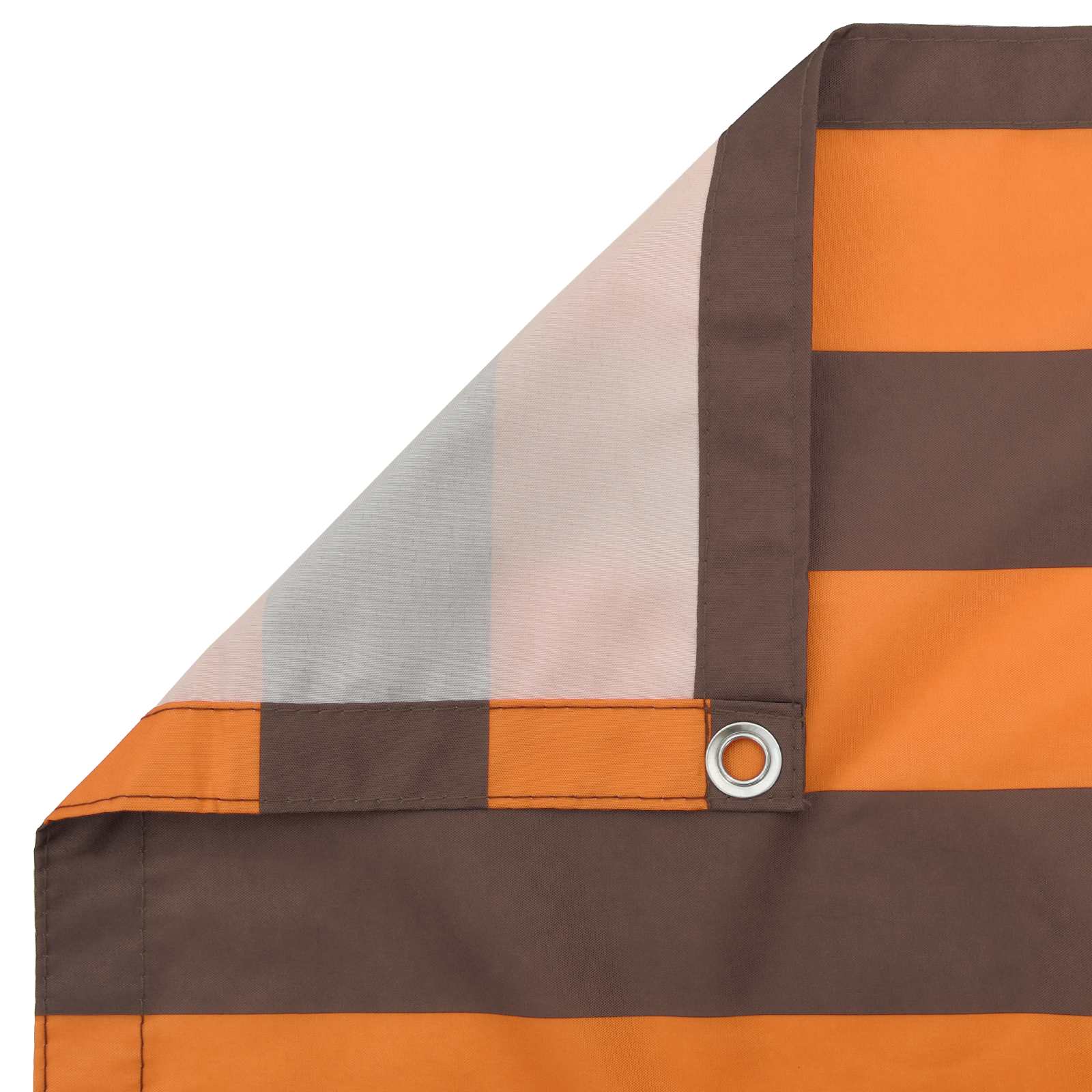 Balkon Scherm Oranje en Bruin 120 x 200 cm PU gecoat oxford alu