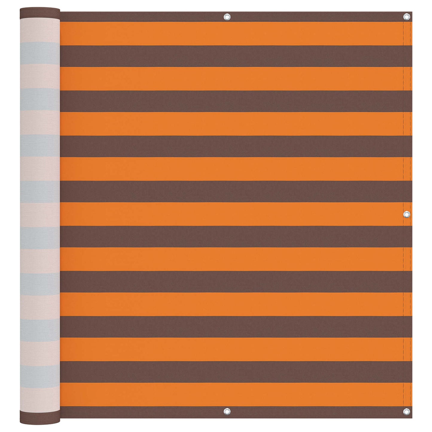 Balkon Scherm Oranje en Bruin 120 x 200 cm PU gecoat oxford alu
