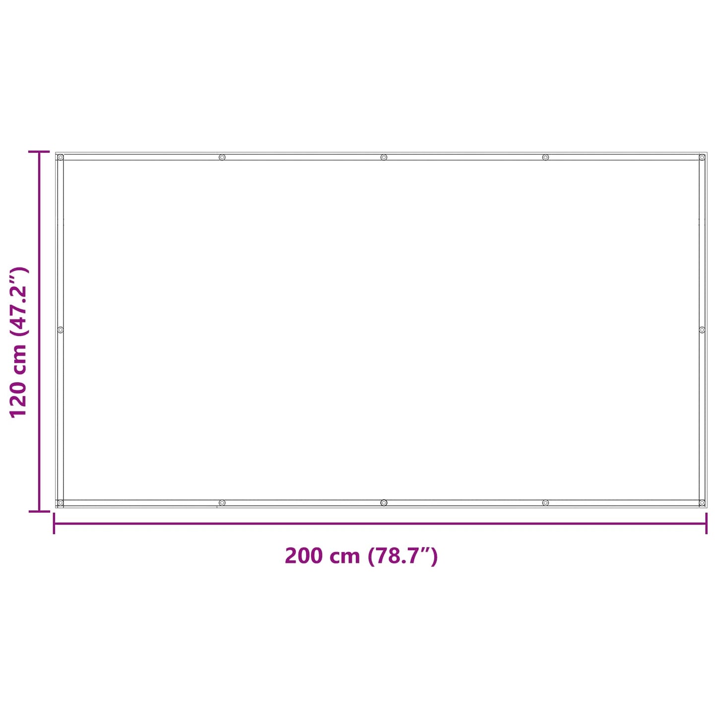 Balkon Scherm Oranje en Bruin 120 x 200 cm PU gecoat oxford alu