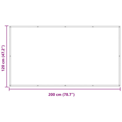 Balkon Scherm Oranje en Bruin 120 x 200 cm PU gecoat oxford alu