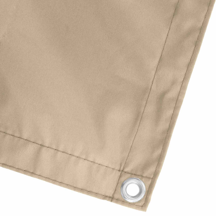 Balkon Scherm Beige 75 x 200 cm PU gecoat oxford alu