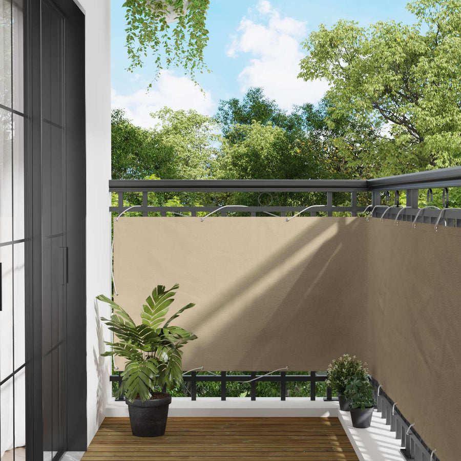 Balkon Scherm PU gecoat oxford alu