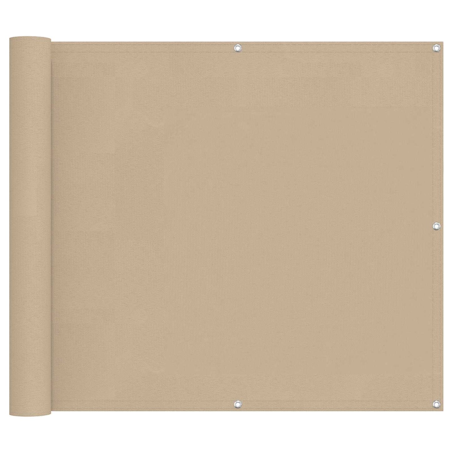 Balkon Scherm Beige 100 x 500 cm Oxford Stof