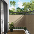 Balcony Privacy Screen Beige 110 x 800 cm Oxford Fabric