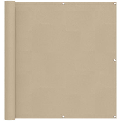 Balkon Scherm Beige 110 x 800 cm Oxford Stof
