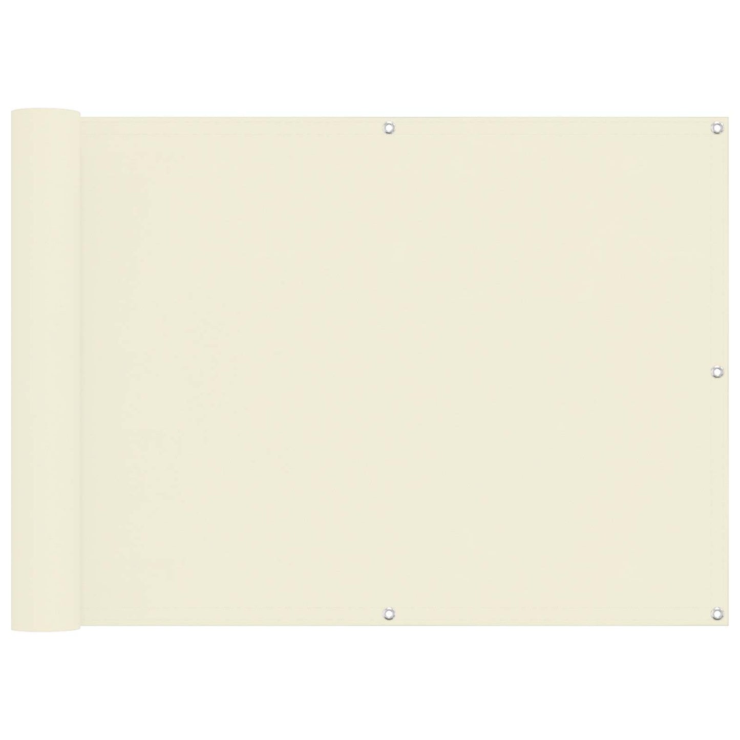 Balkon Scherm Crème 75 x 200 cm Oxford Stof