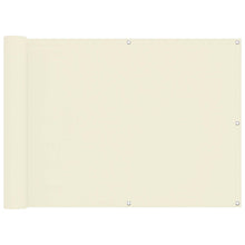 Balkon Scherm Crème 75 x 200 cm Oxford Stof