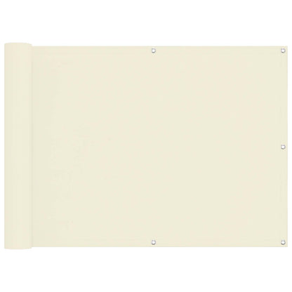 Balkon Scherm Crème 75 x 200 cm Oxford Stof