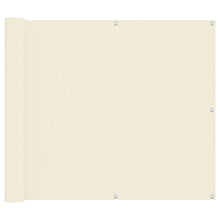 Balkon Scherm Crème 100 x 400 cm Oxford Stof