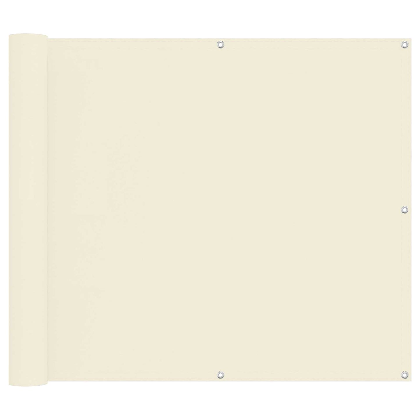 Balkon Scherm Crème 100 x 600 cm Oxford Stof
