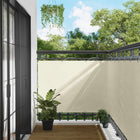 Balkonscherm 110x1000 cm crème Oxford stof