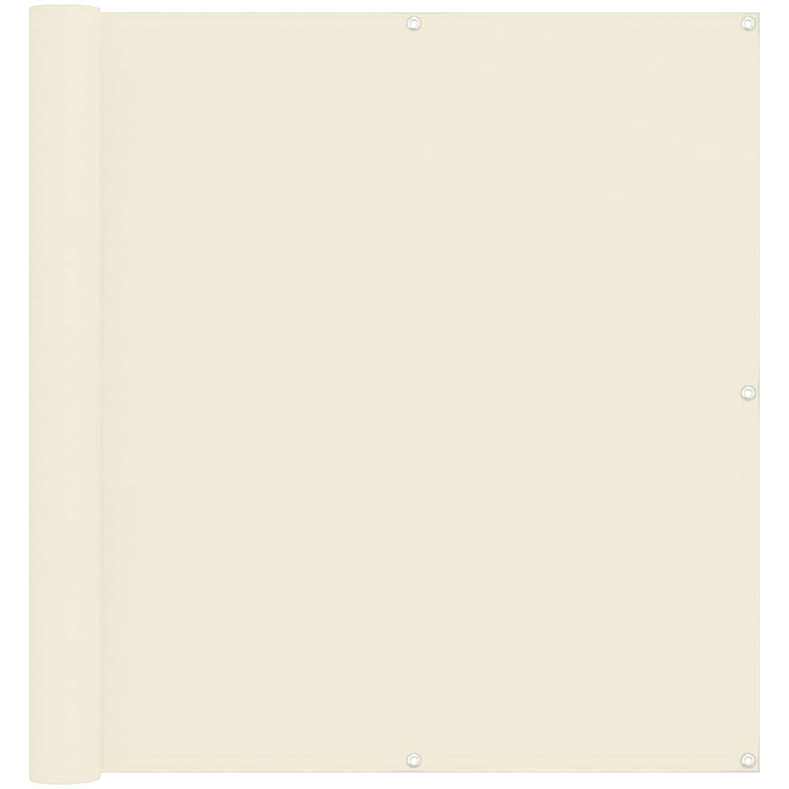 Balkon Scherm Crème 110 x 1000 cm Oxford Stof