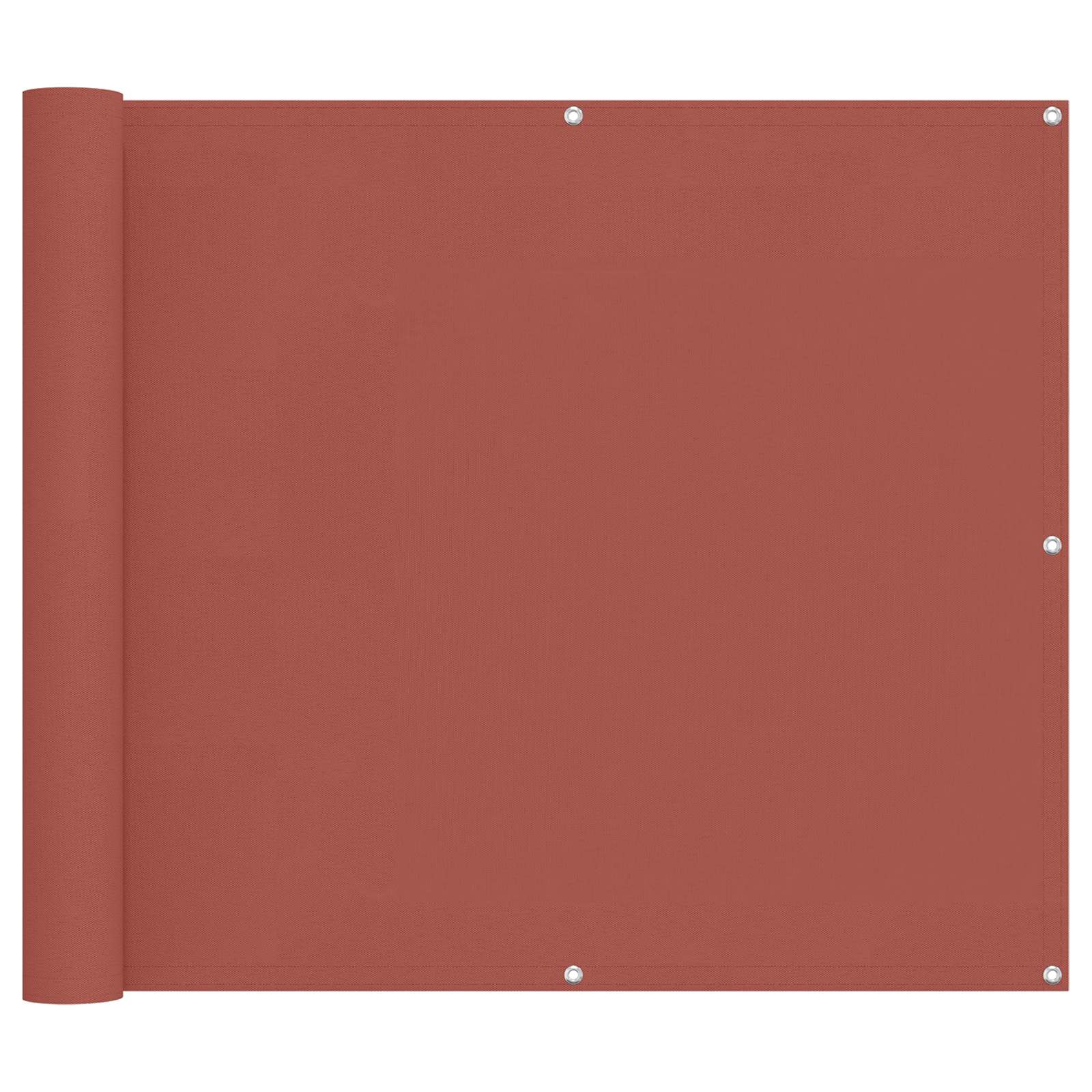Balkon Scherm Terracotta 100 x 500 cm Oxford Stof