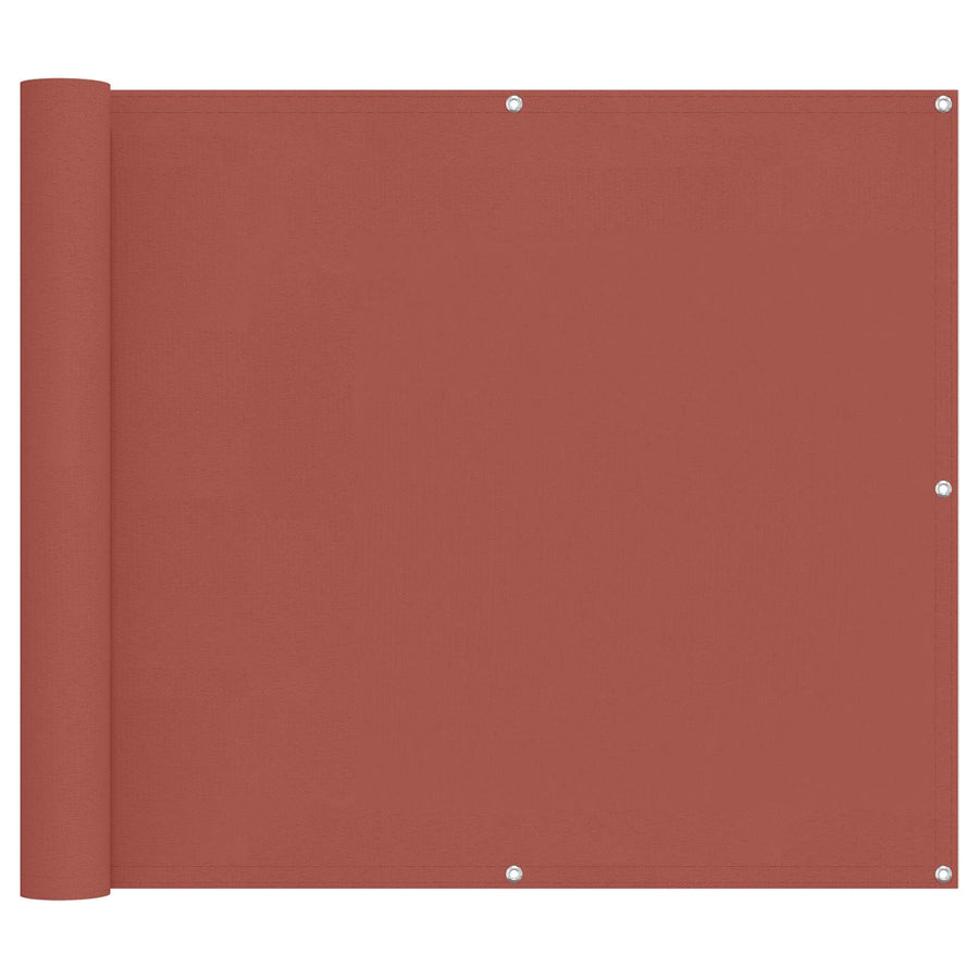 Balkon Scherm Terracotta 100 x 500 cm Oxford Stof