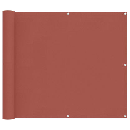 Balkon Scherm Terracotta 100 x 600 cm Oxford Stof