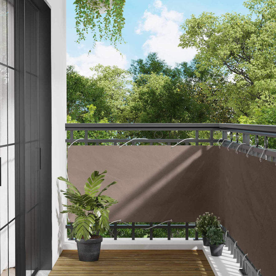 Balkon Scherm PU gecoat oxford alu