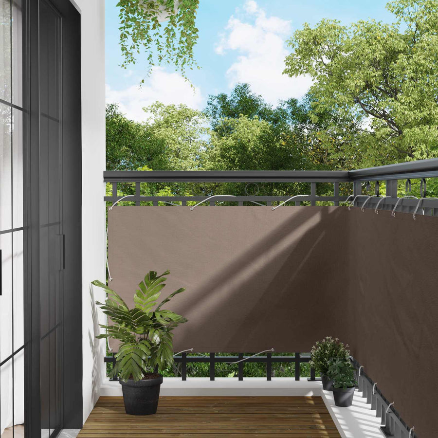 Balkon Scherm PU gecoat oxford alu