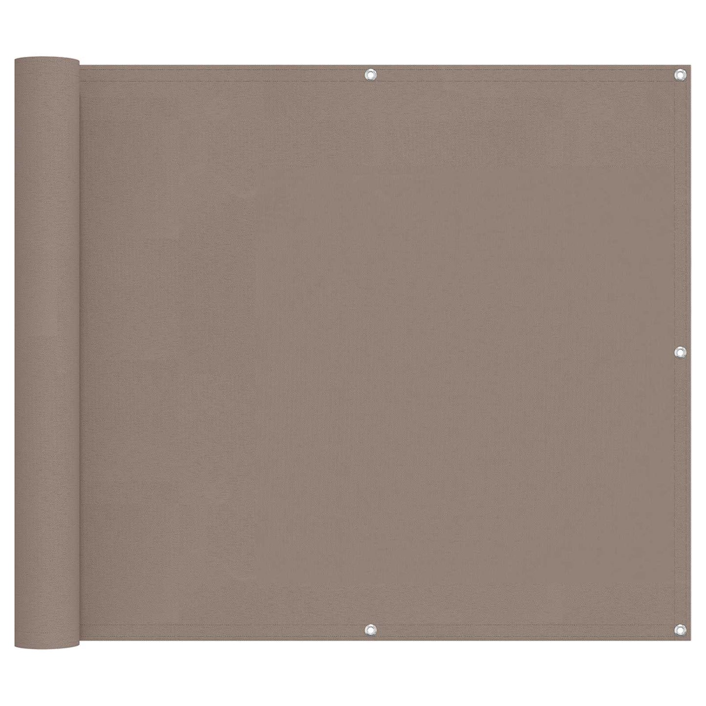 Balkon Scherm Taupe 100 x 200 cm Oxford Stof