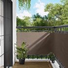 Balcony Screen Taupe 100 x 300 cm Oxford Fabric