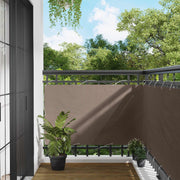 Balkonscherm 100x400 cm taupe Oxford stof