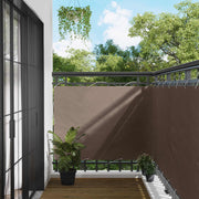 Balkonscherm 120x200 cm taupe PU gecoat oxford