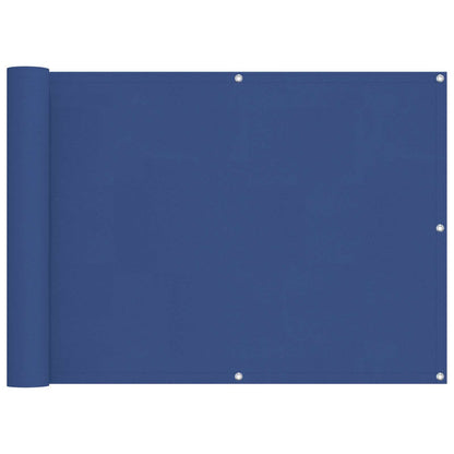 Balkon Scherm Blauw 75 x 200 cm PU gecoat oxford alu