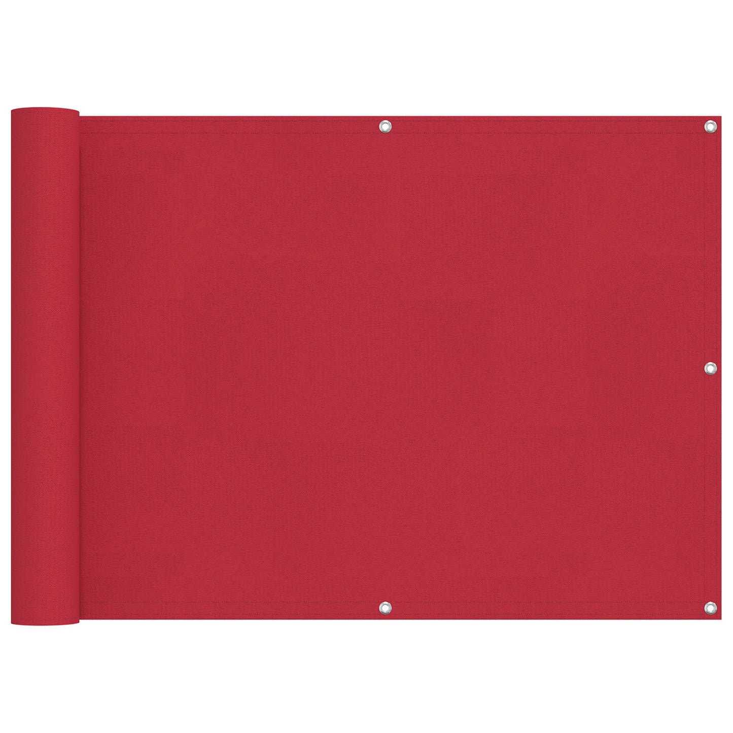 Balkon Scherm Rood 75 x 200 cm PU gecoat oxford alu