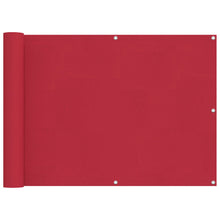 Balkon Scherm Rood 75 x 200 cm PU gecoat oxford alu