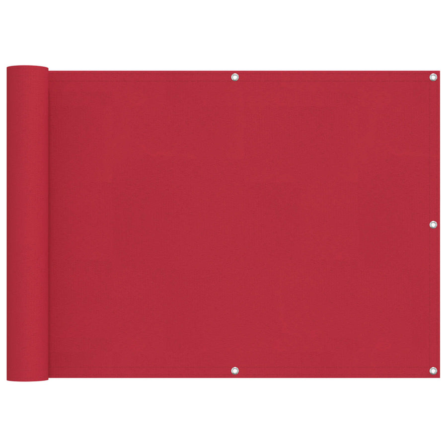 Balkon Scherm Rood 75 x 200 cm PU gecoat oxford alu