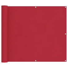 Balkon Scherm Rood 100 x 200 cm Oxford Stof
