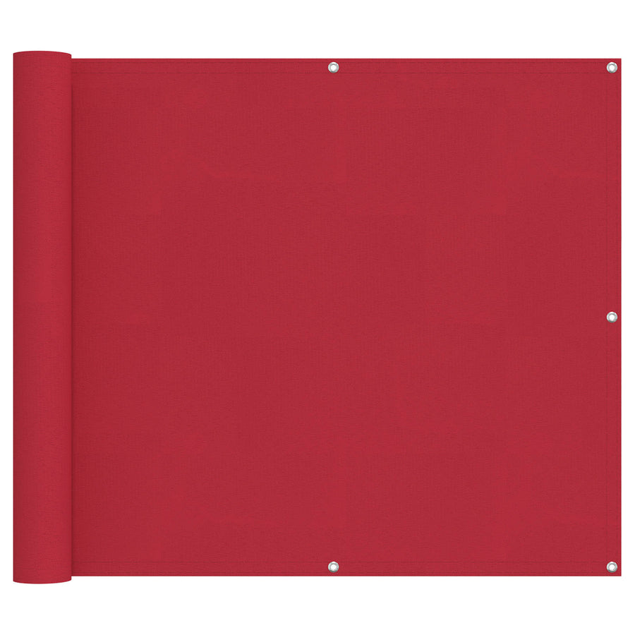 Balkon Scherm Rood 100 x 200 cm Oxford Stof