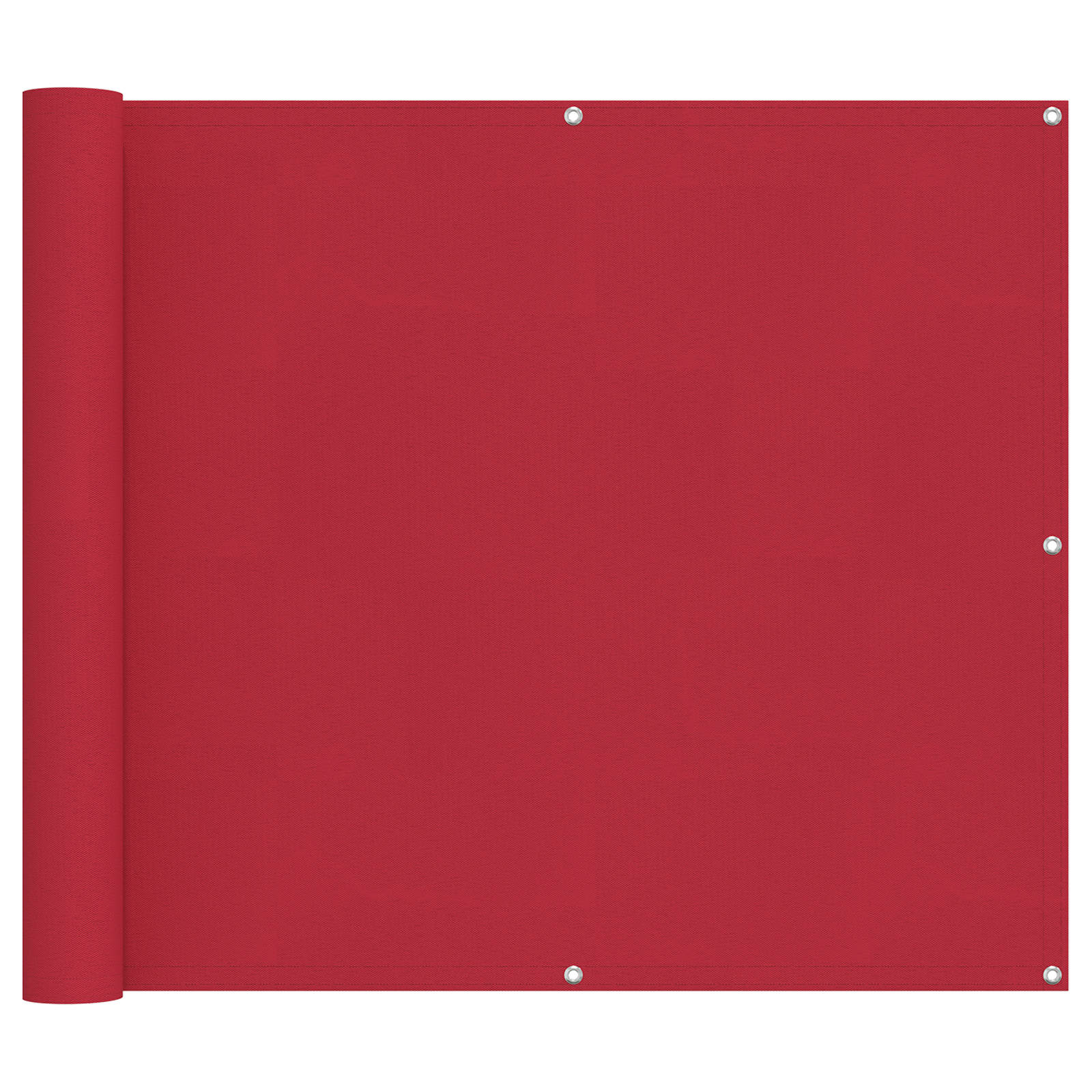 Balkon Scherm Rood 100 x 700 cm Oxford Stof
