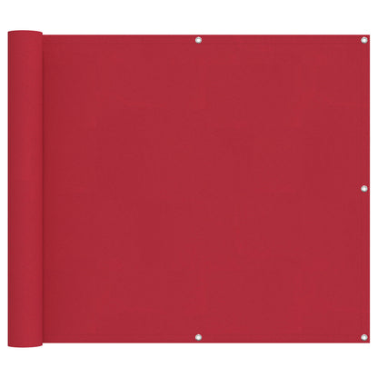 Balkon Scherm Rood 100 x 800 cm Oxford Stof