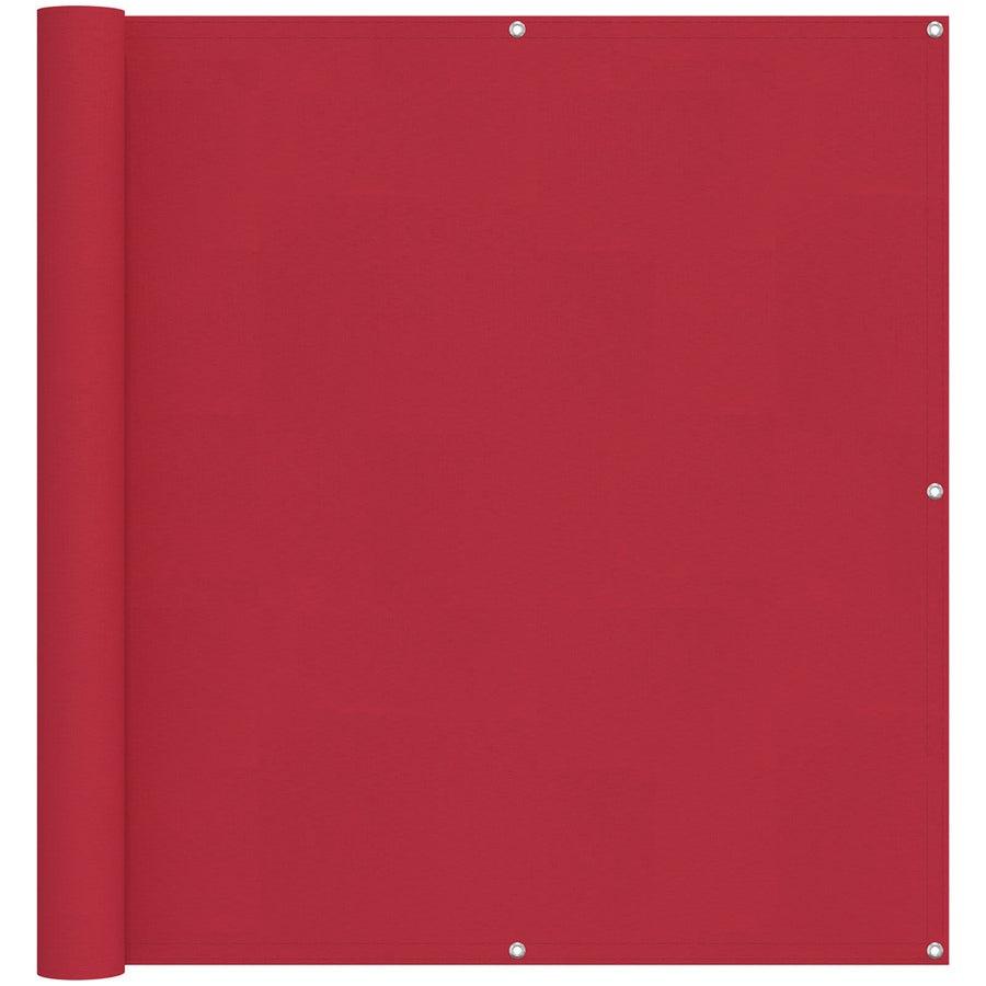 Balkon Scherm Rood 110 x 800 cm Oxford Stof