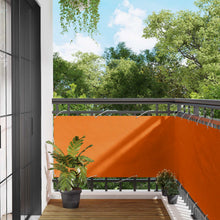 Balkon Scherm Oranje 75 x 200 cm PU gecoat oxford alu