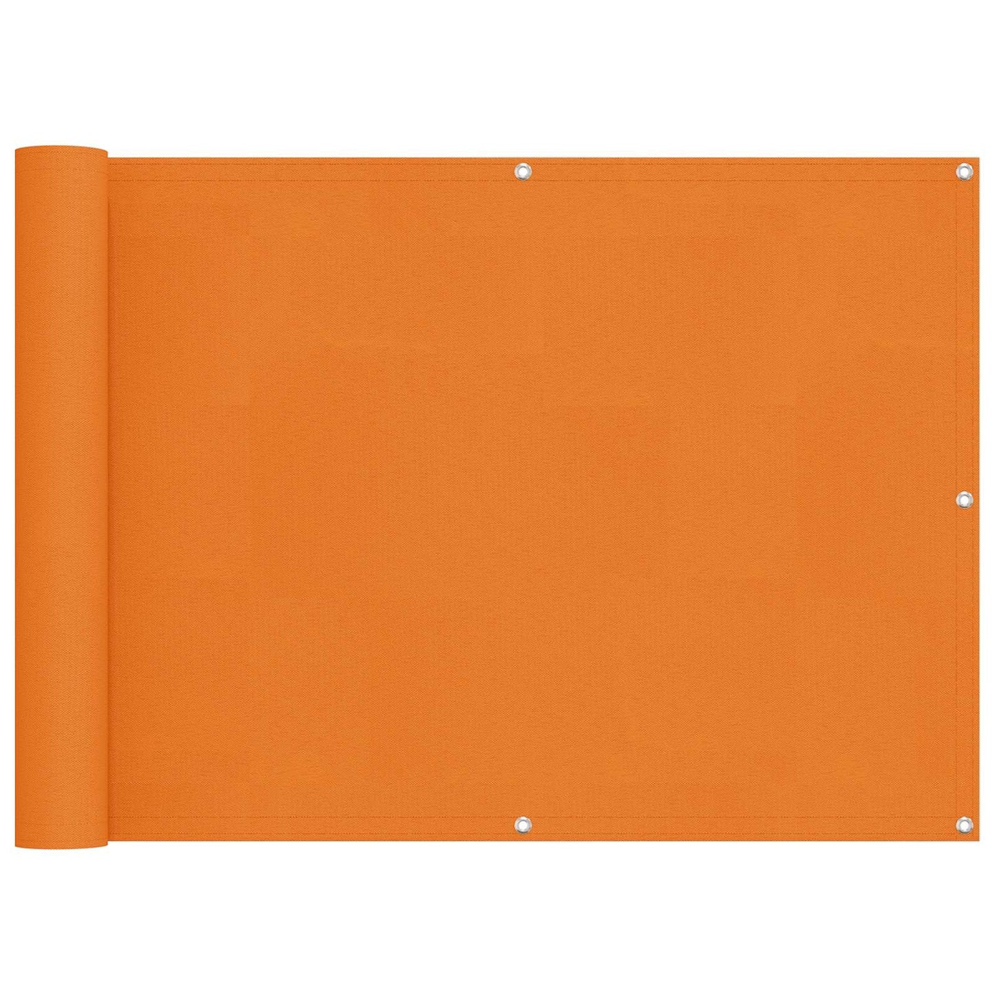 Balkon Scherm Oranje 75 x 200 cm PU gecoat oxford alu