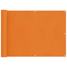 Balkon Scherm Oranje 75 x 200 cm PU gecoat oxford alu