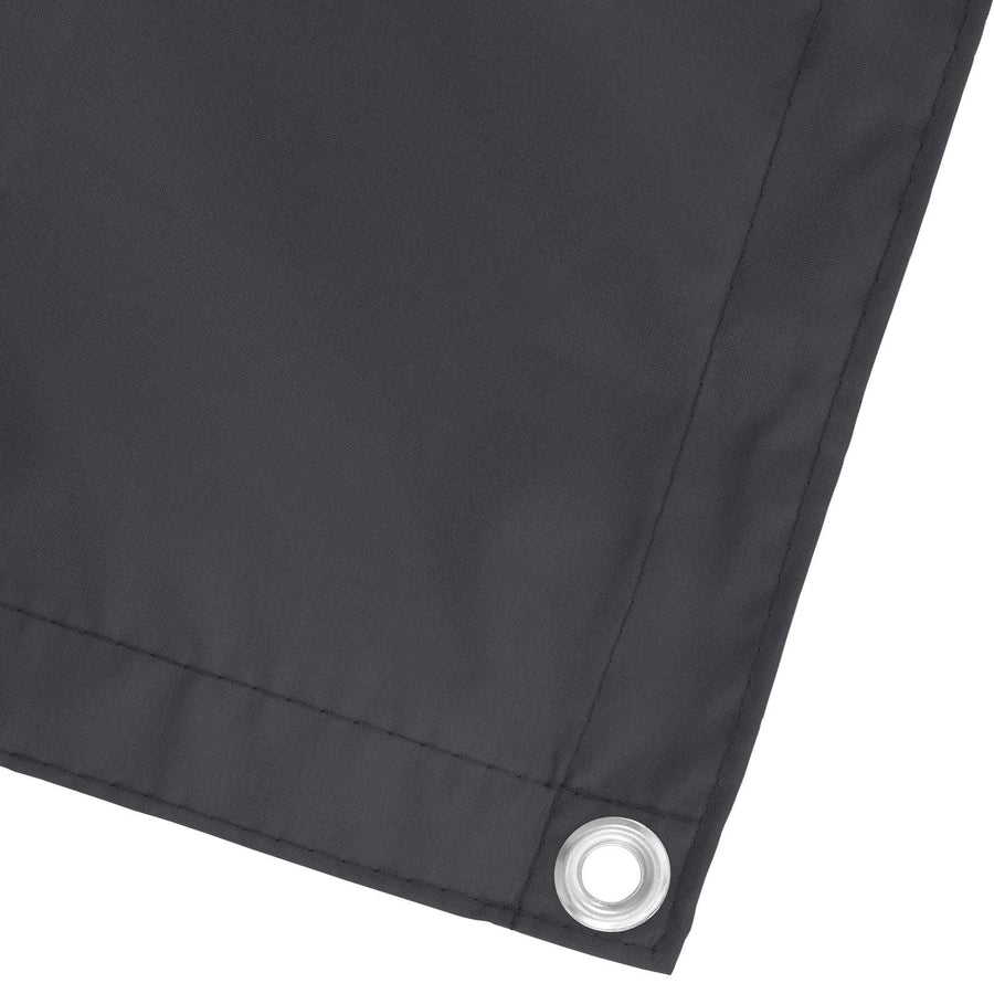 Balkon Scherm Zwart 75 x 200 cm PU gecoat oxford alu