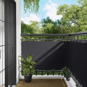 Balkonscherm 100x600 cm zwart Oxford stof