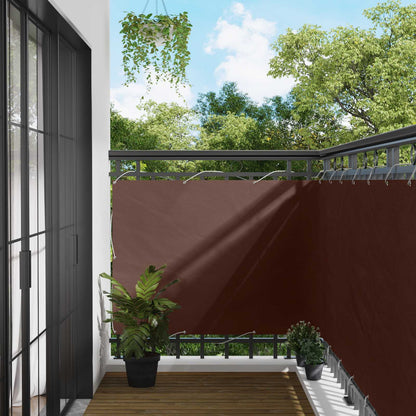 Balkon Scherm Bruin 110 x 400 cm Oxford Stof