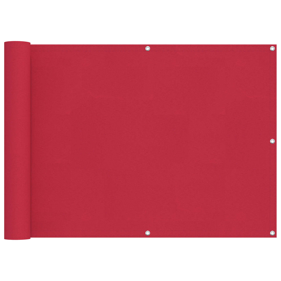 Balkon Scherm Bordeauxrood 75 x 400 cm PU gecoat oxford alu