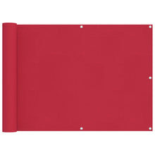 Balkon Scherm Bordeauxrood 75 x 800 cm PU gecoat oxford alu