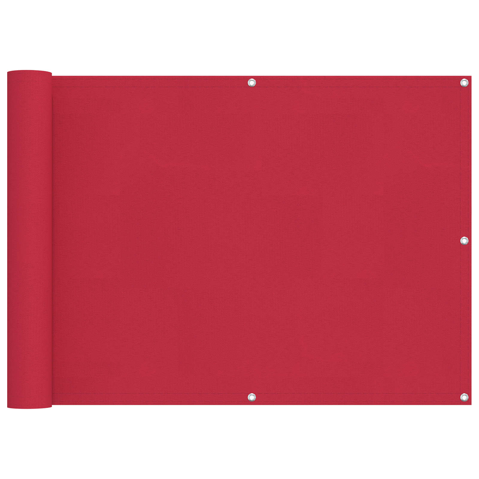 Balkon Scherm Bordeauxrood 75 x 1000 cm PU gecoat oxford alu